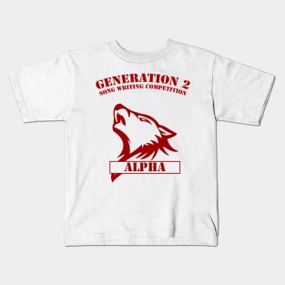 Generation 2 - Alpha (red) Kids T-Shirt